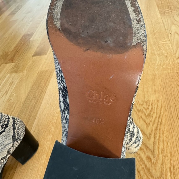 Chloe snake skin heeled ankle boot - Picture 4 of 4